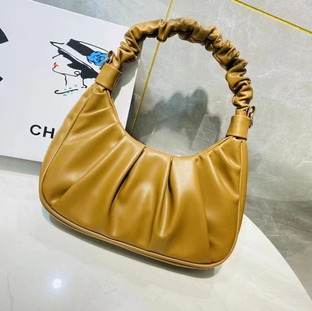 New Cloud Bag Underarm Bag Women's Handbag Advanced Texture Niche Design Fashionable All-Match Casual Pleated