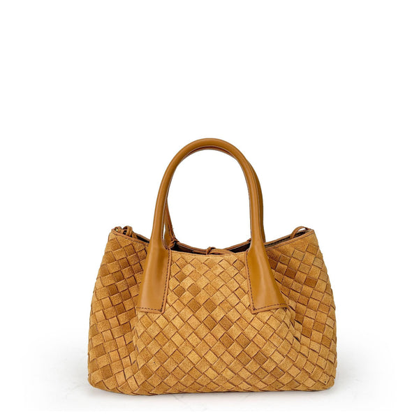 New Fashion Trend Matte Leather Woven Large Tote Bag
