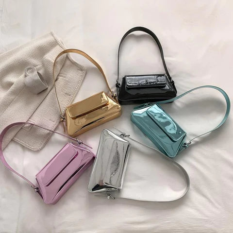 Wholesale Customizable New Fashion Women's Shiny Shoulder Armpit Bag Korean Bags Cross Body Bags Women