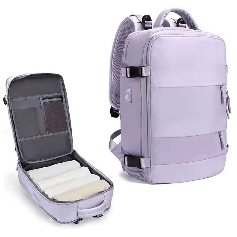 Customized Spot Multi-Functional Women's Backpack Large Capacity Waterproof Dry Wet Separation Luggage Computer Backpack