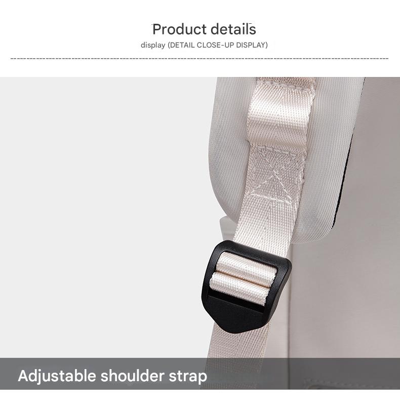 adjustable shoulder strap on custom backpack