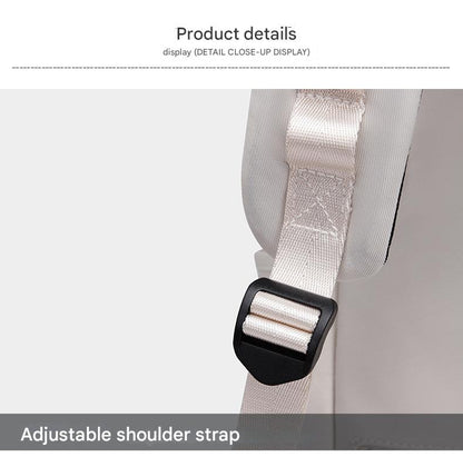 adjustable shoulder strap on custom backpack
