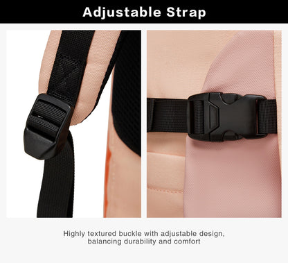 adjustable travel backpack shoulder strap system with chest buckle support
