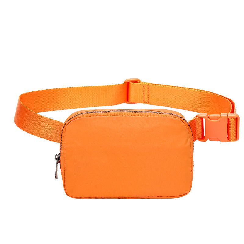 Customized Waist Bag Nylon Waterproof Chest Bag Outdoor Sports Running Phone Bag All-Match Crossbody Men and Women