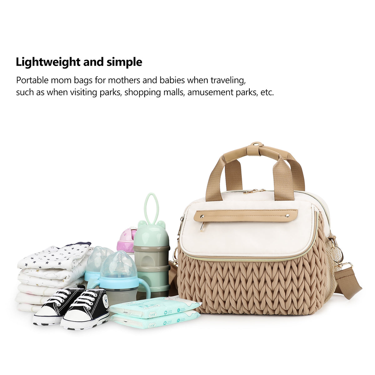 baby diaper bag for bottles diapers wipes clothing shoes and daily baby essentials