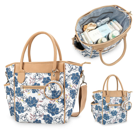 baby diaper bag with spacious interior for diapers bottles and baby essentials