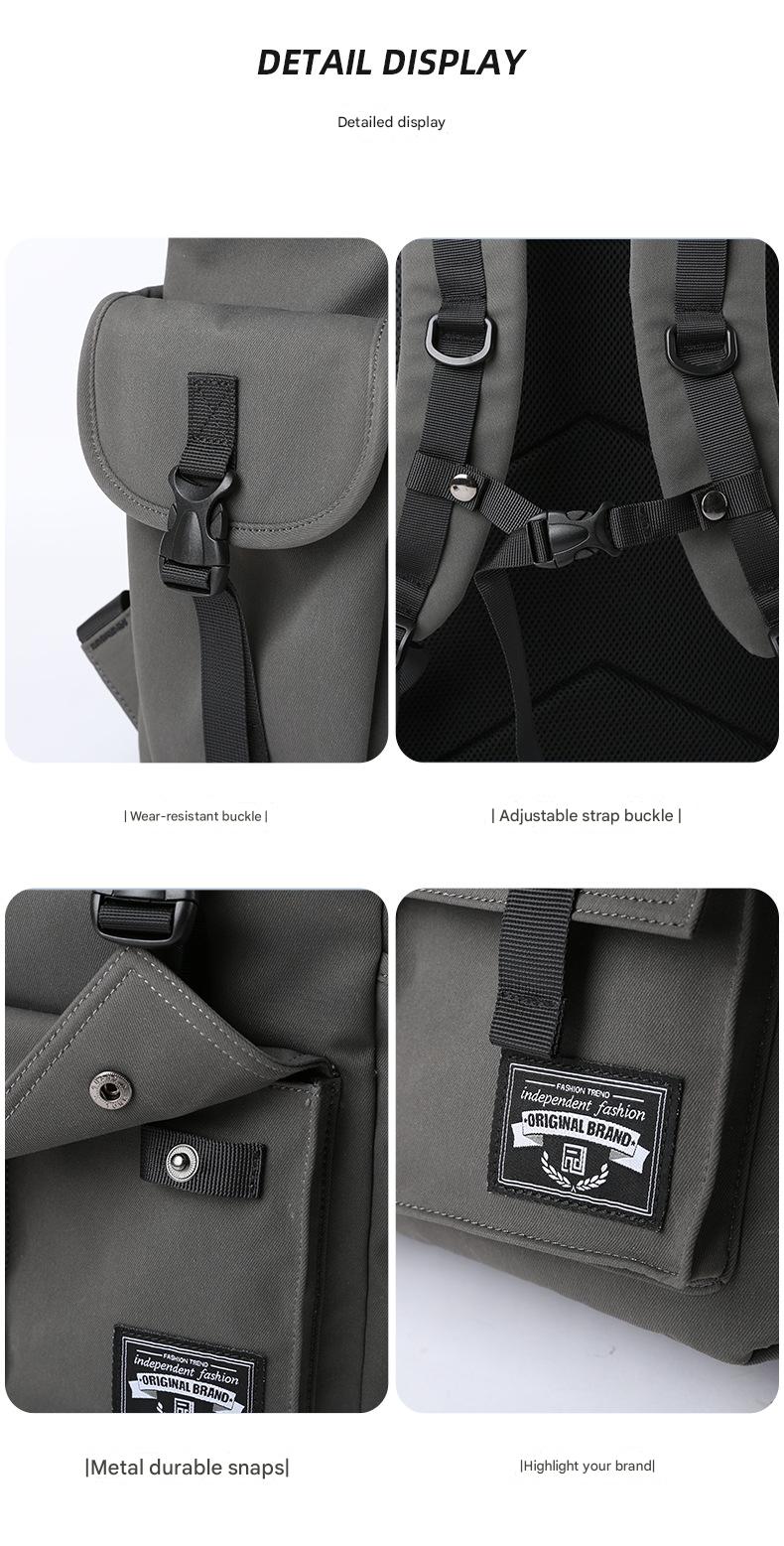 dark green fanlosn korean style backpack students,custom,detail 02