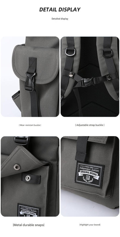 dark green fanlosn korean style backpack students,custom,detail 02