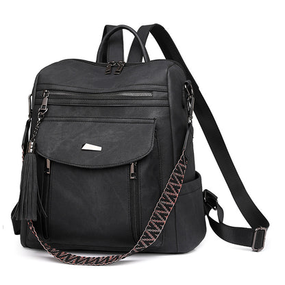 black​ pu backpack,women,side