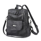 black fanlosn retro pu leather backpack women and girl,custom,side