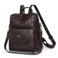 coffee fanlosn retro pu leather backpack women and girl,custom,side