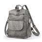 gray fanlosn retro pu leather backpack women and girl,custom,side