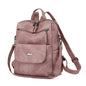 pink fanlosn retro pu leather backpack women and girl,custom,side