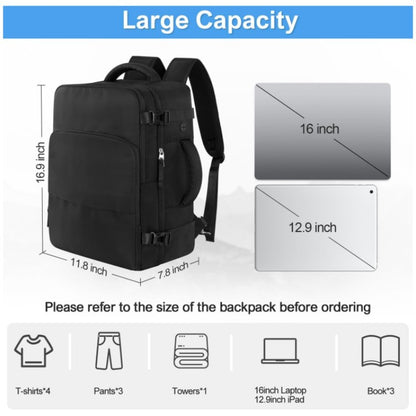 black fanlosn 3 in 1 waterproof backpack,custom,dimensions
