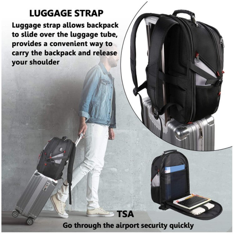 backpack with luggage sleeve for business travel