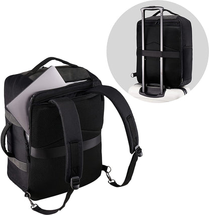 custom backpack with luggage sleeve for business travel and commuting