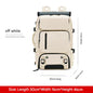 beige custom laptop backpack with organized storage design