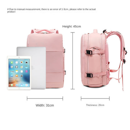 big travel backpack 45x20x31cm fits 15.6  inch laptop for daily commuting