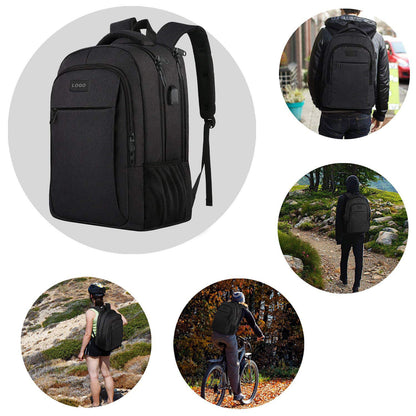 black backpack for outdoor travel and business use