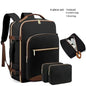 black corporate travel backpack for company employee programs