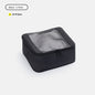 black no 3 travel packing cube measuring 27 x 12 x 22 cm with compression zipper