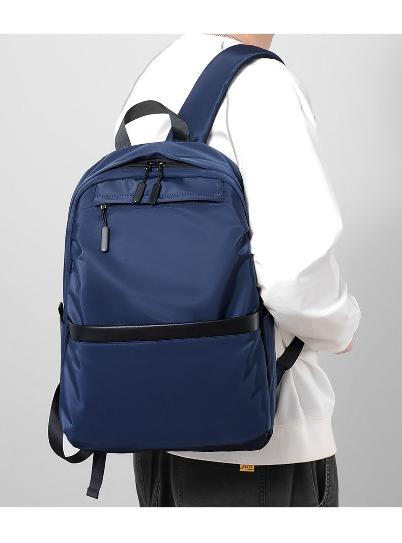 blue business laptop backpack for office and travel
