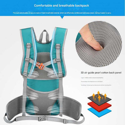 outdoor backpack with breathable mesh back panel for comfortable carrying