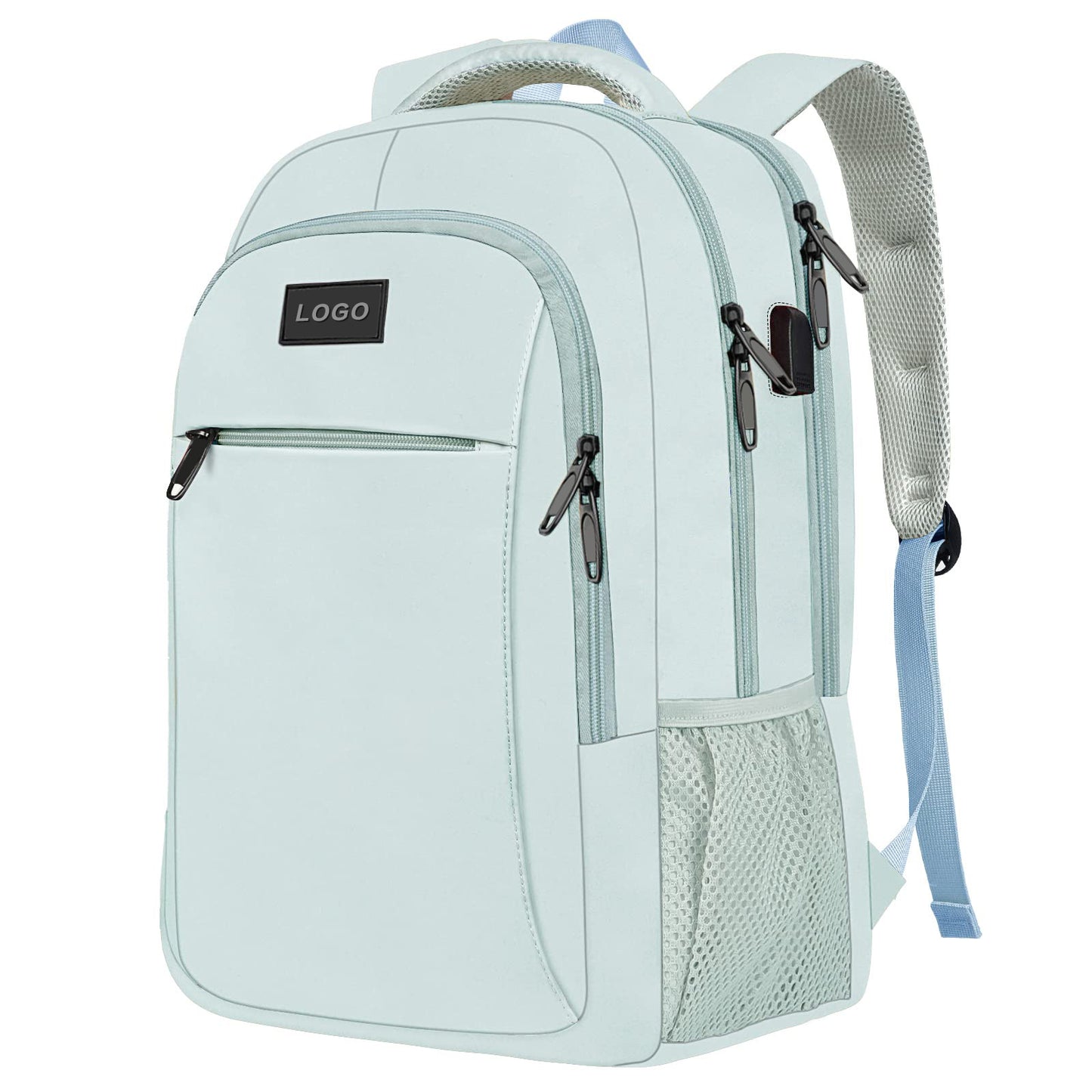 green fanlosn logo large capacity business backpack,custom,side