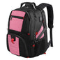 pink polyester fanlosn business travel backpack,custom,front
