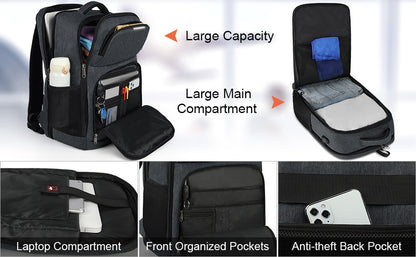 black waterproof fanlosn business travel backpack,custom,detail 03
