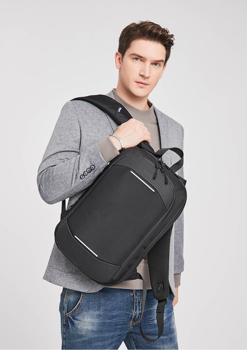 business travel laptop backpack worn for office commuting and daily use