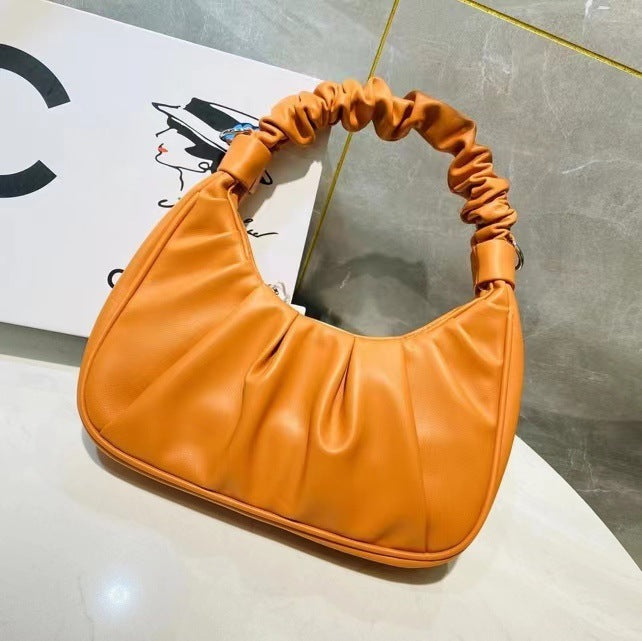 New Cloud Bag Underarm Bag Women's Handbag Advanced Texture Niche Design Fashionable All-Match Casual Pleated