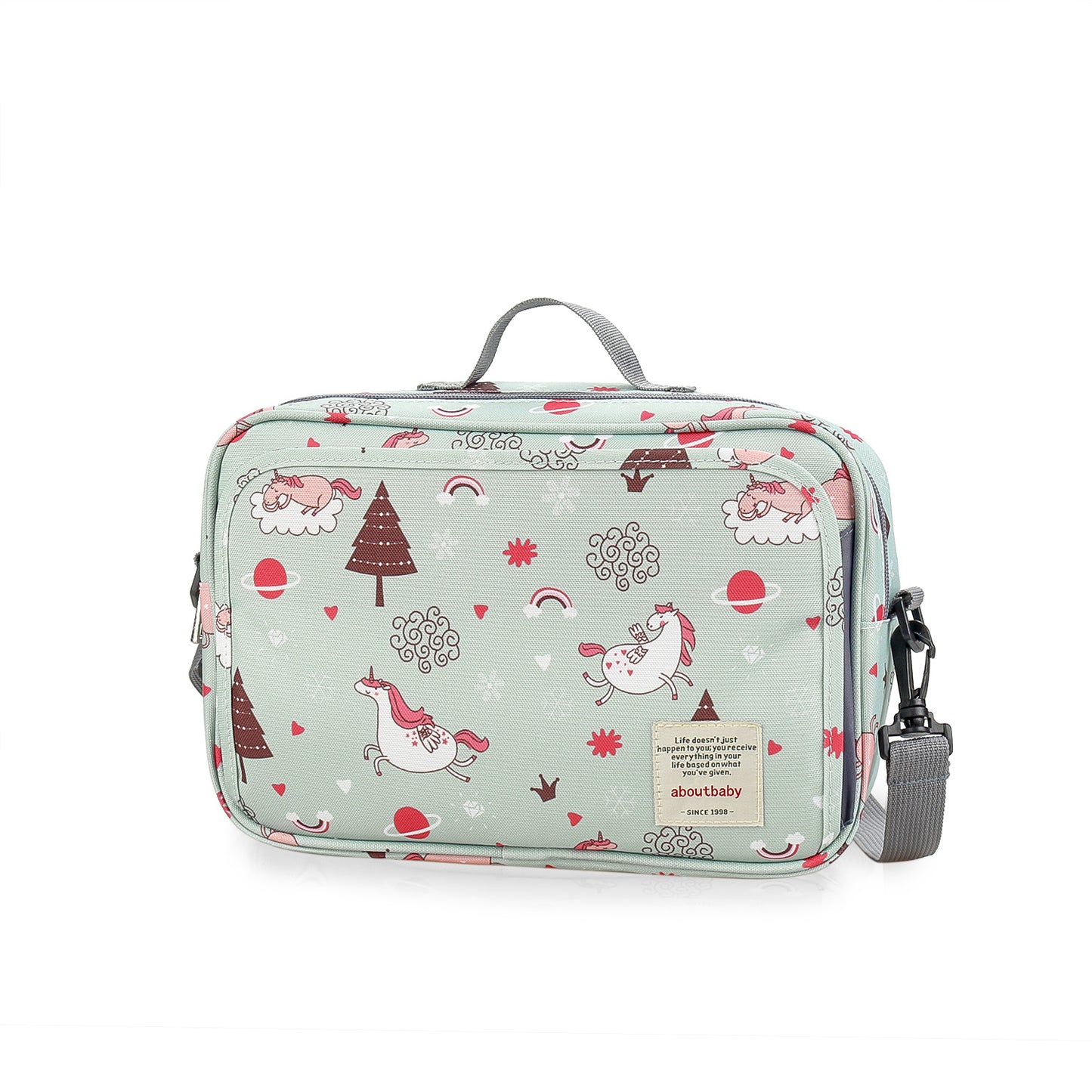christmas print stroller organizer bag