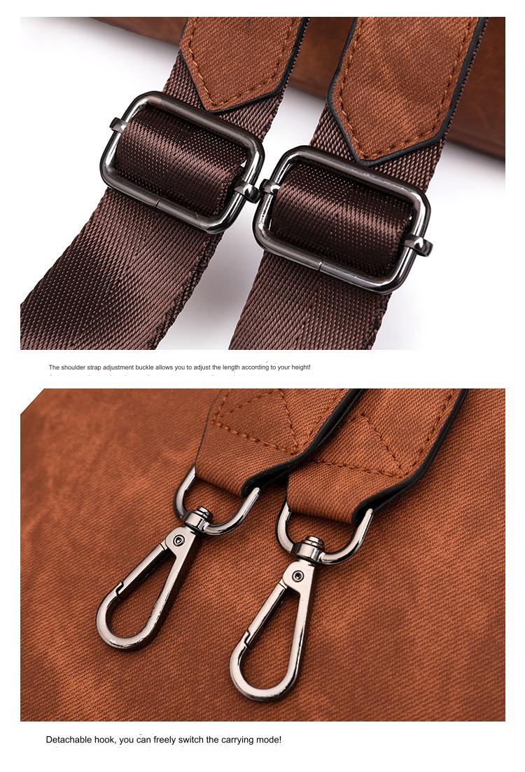 convertible backpack adjustable webbing straps with metal slider buckles and detachable swivel snap hooks