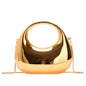 orange small size acrylic crescent bag handbag,women,front