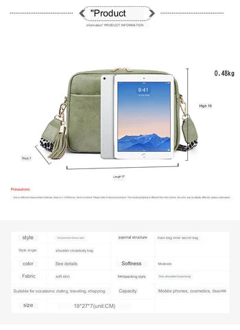 green fanlosn pu leather crossbody bag women,custom,dimensions