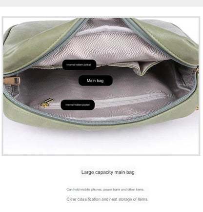 green fanlosn pu leather crossbody bag women,custom,inner