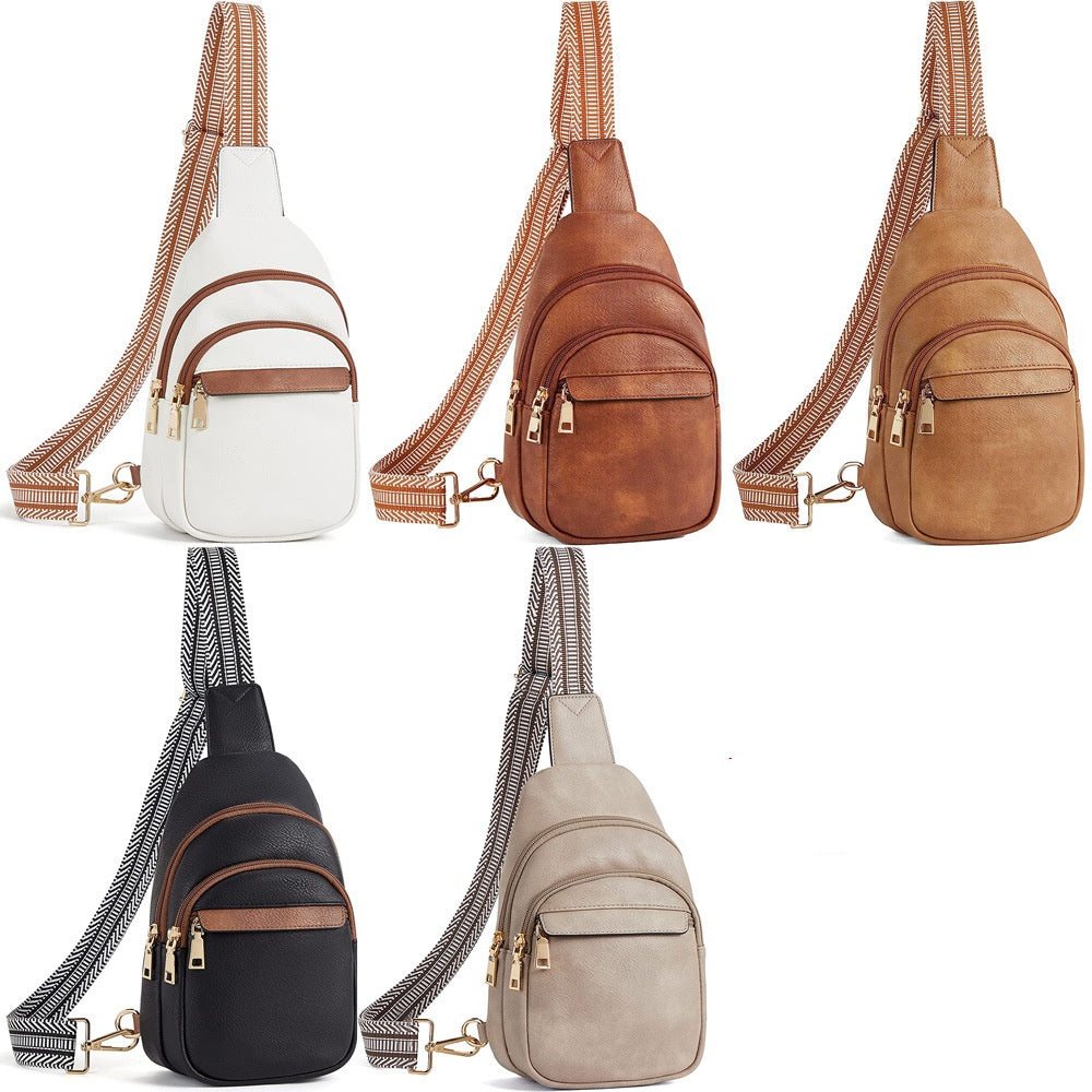 pu leather crossbody sling bag,women,color display