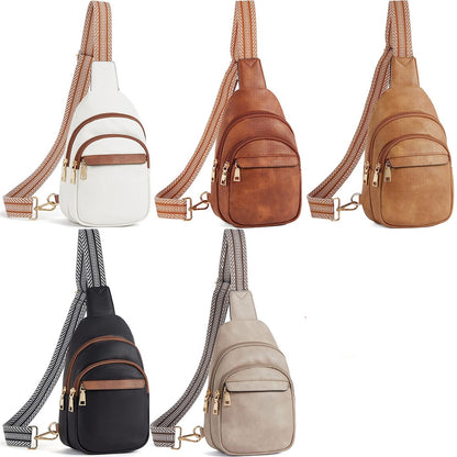 pu leather crossbody sling bag,women,color display