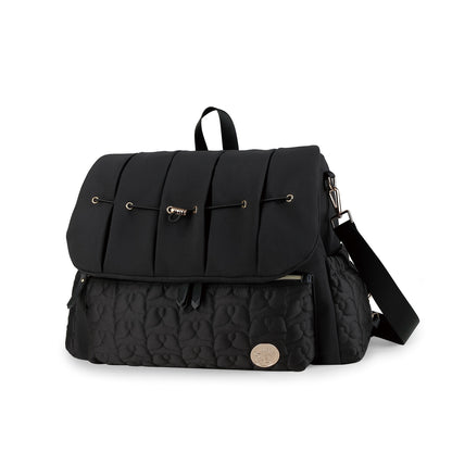custom quilted diaper bag with insulated pocket and waterproof fabric