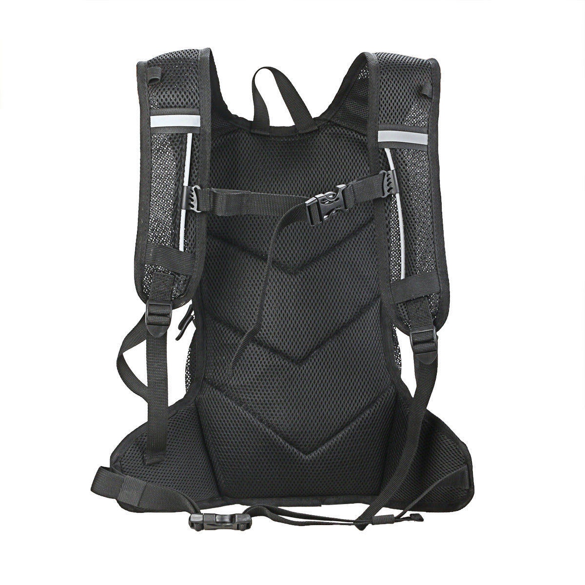 cycling backpack with breathable mesh back panel and ergonomic straps