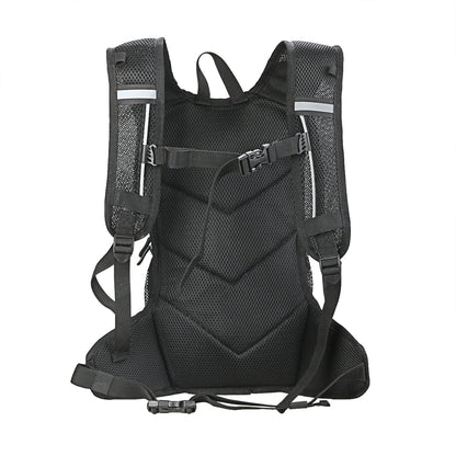 cycling backpack with breathable mesh back panel and ergonomic straps