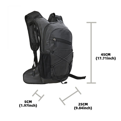 cycling backpack size 45cm with compact lightweight design