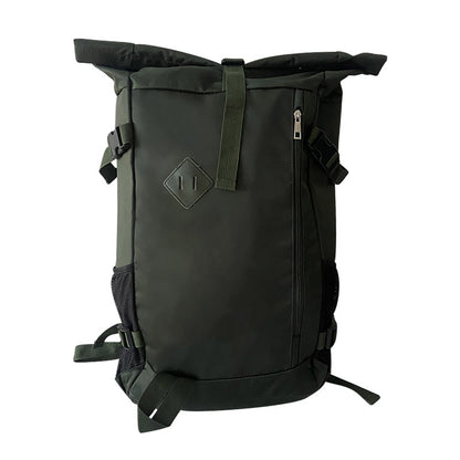 dark army green roll top backpack wholesale supply