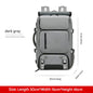 dark gray business backpack with laptop compartment