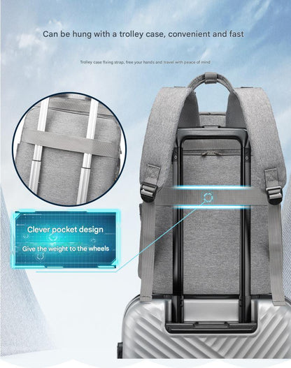 diaper backpack with luggage trolley sleeve