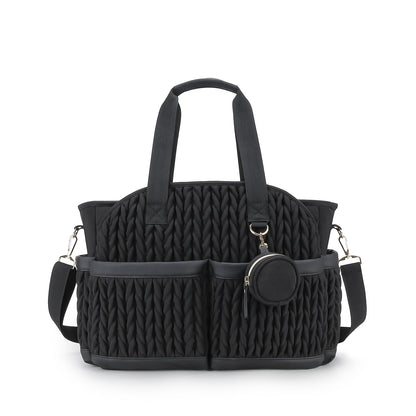 black polyester diaper handbag bag,women,detail