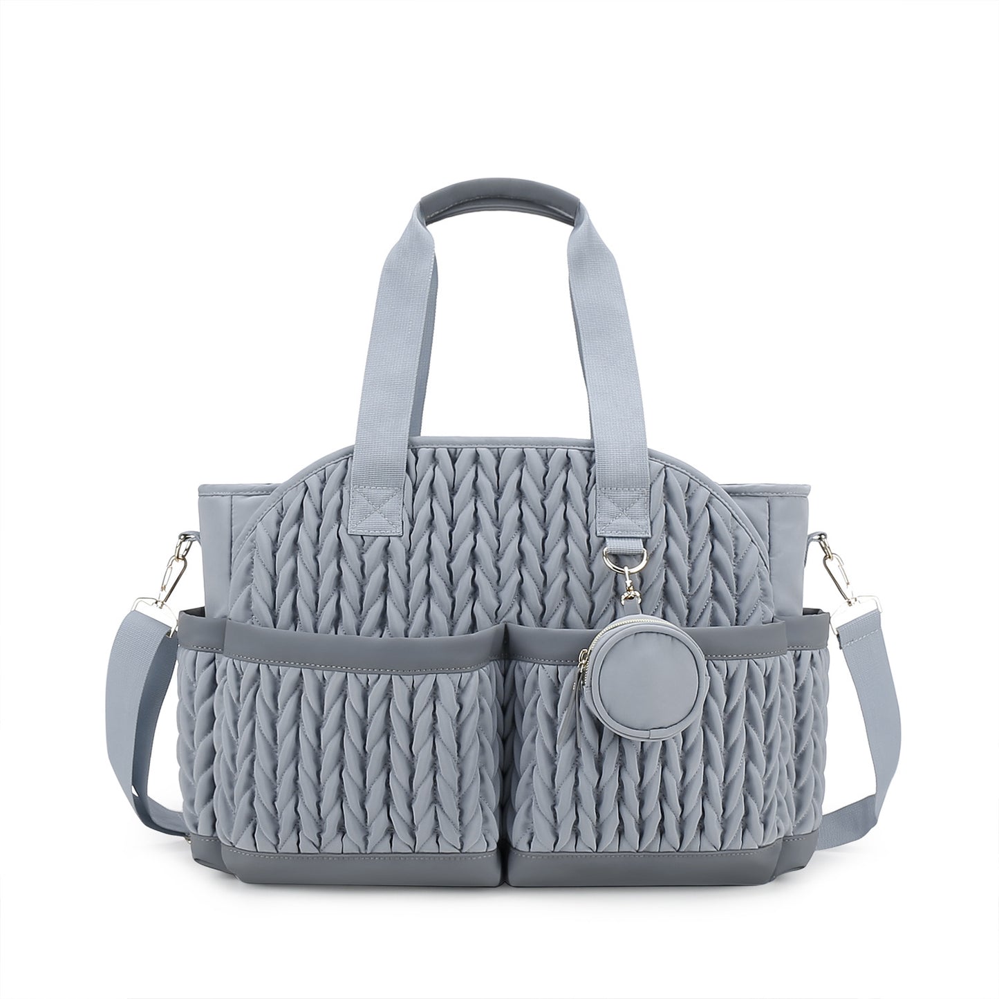 blue polyester diaper handbag bag,women,detail