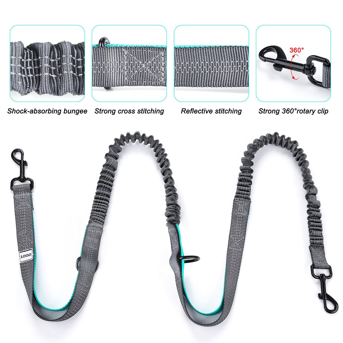 black fanlosn dog walking leash,custom,detail