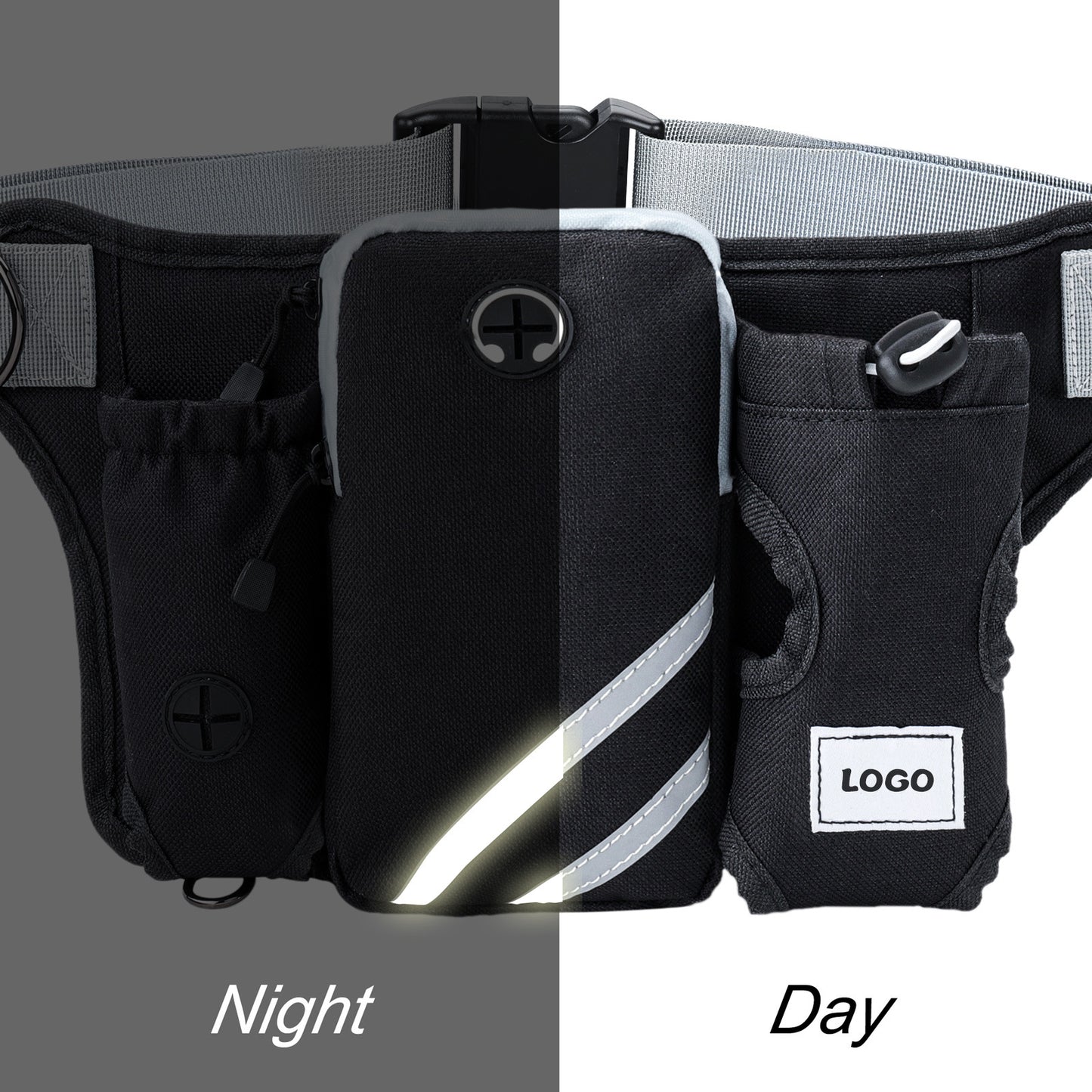black fanlosn dog walking waist bags,custom,front